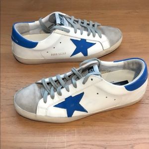 Golden Goose Men’s Blue and White Superstar